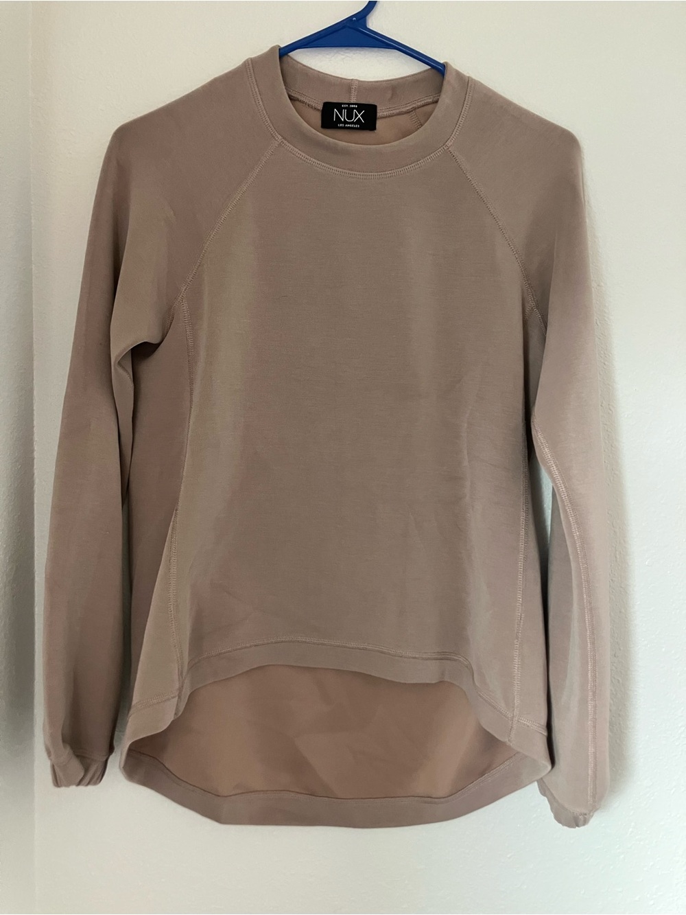 NUX Taupe Crewneck Pullover Sweatshirt (S)